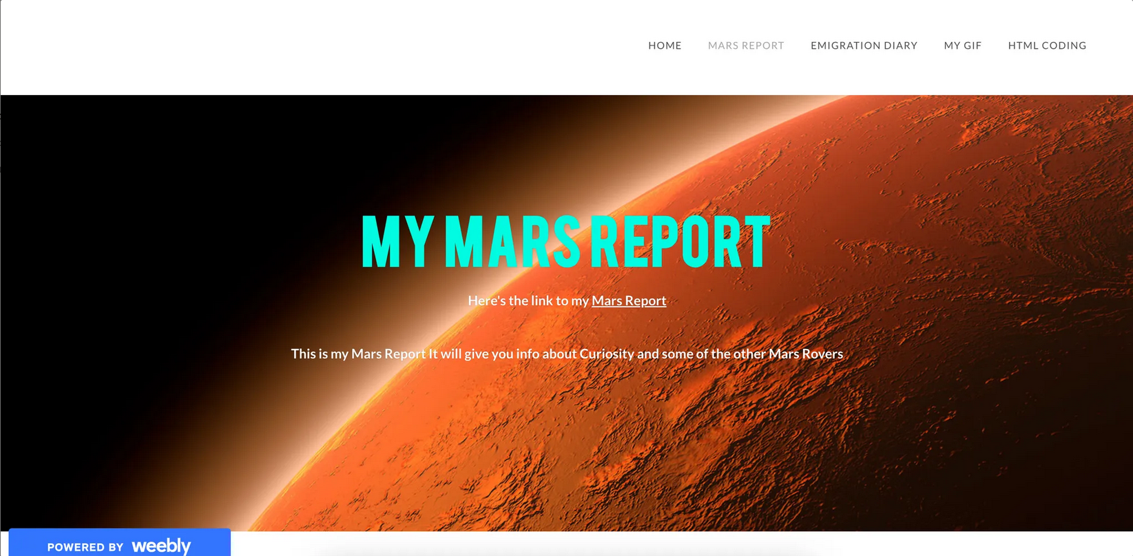 Example of a project-based learning final project